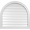 Ekena Millwork Round Top Surface Mount PVC Gable Vent: Functional, w/ 2"W x 1-1/2"P Brickmould Frame, 30"W x 28"H GVPRT30X2802SF - alternate 1